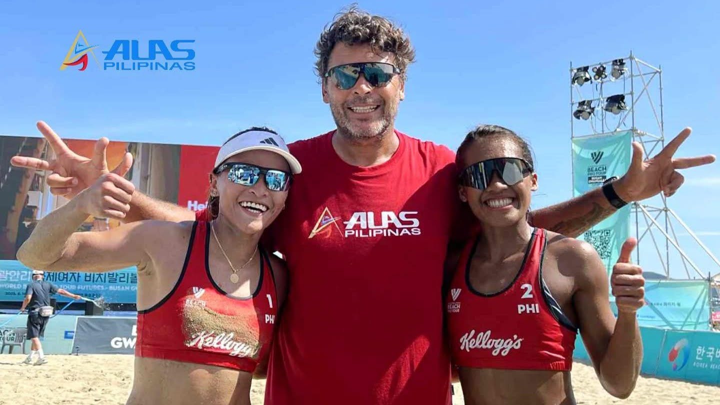 Sisi Rondina, Bernadeth Pons lead Alas Women’s Day 1 sweep in Beach Pro Tour Futures Korea